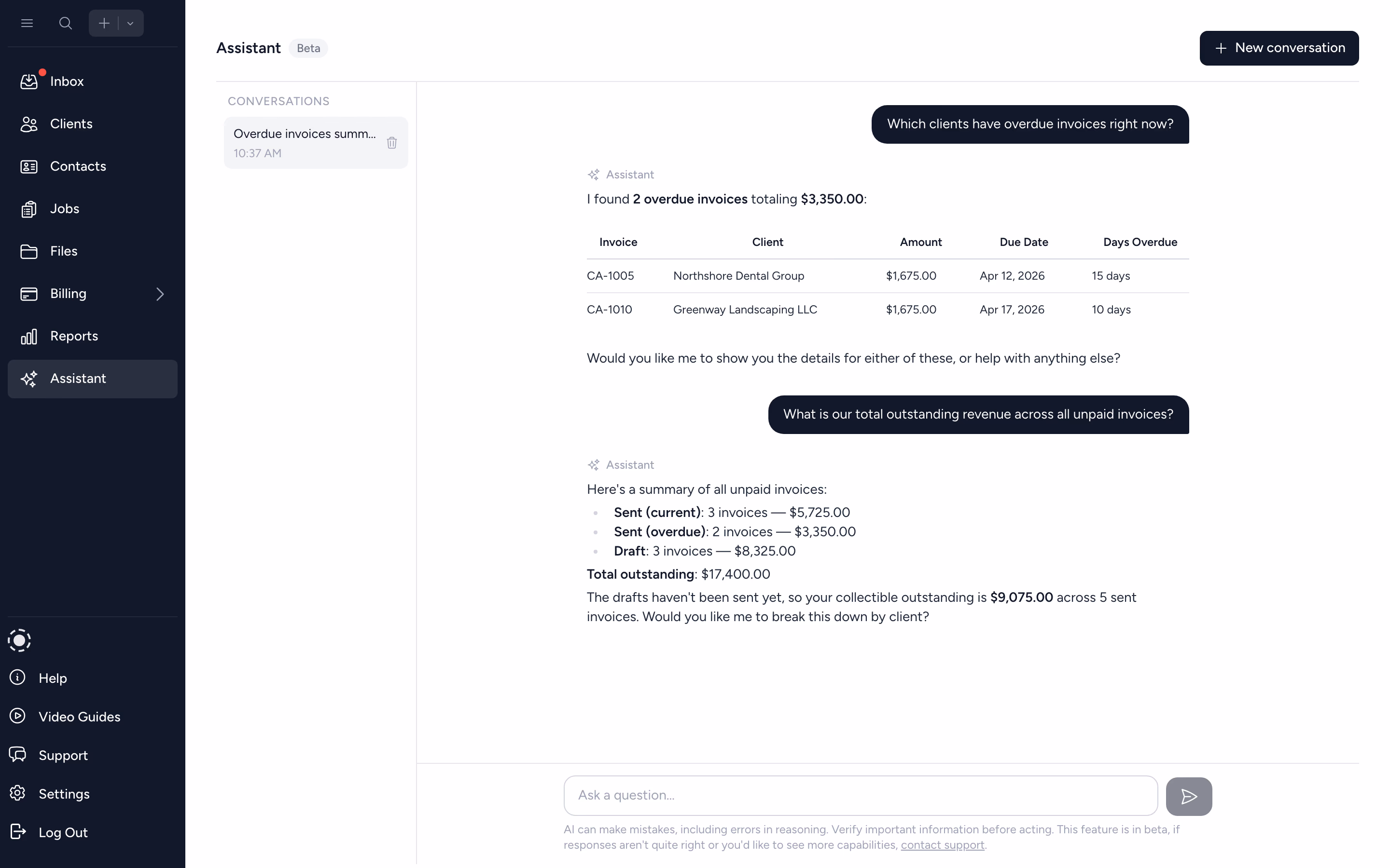 An AI assistant that actually knows your workspace.