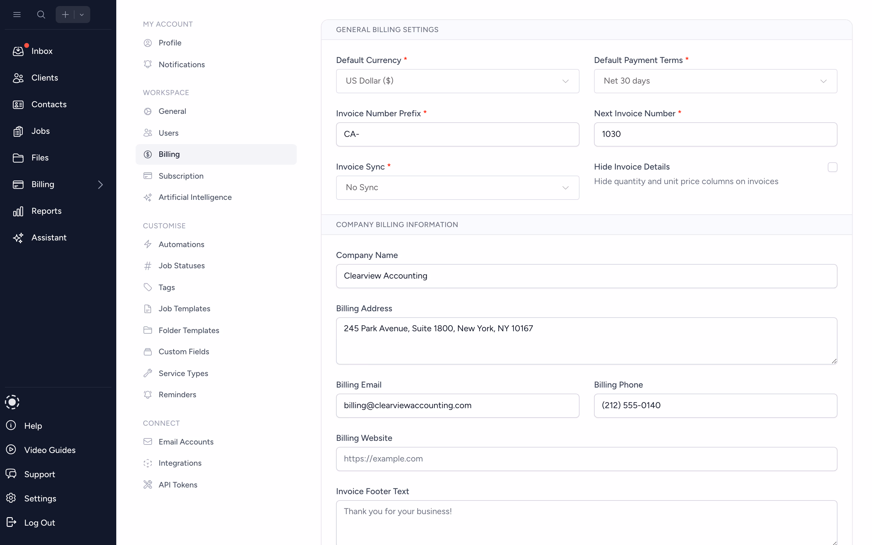 Quickbooks Online (QBO) or Xero Sync.