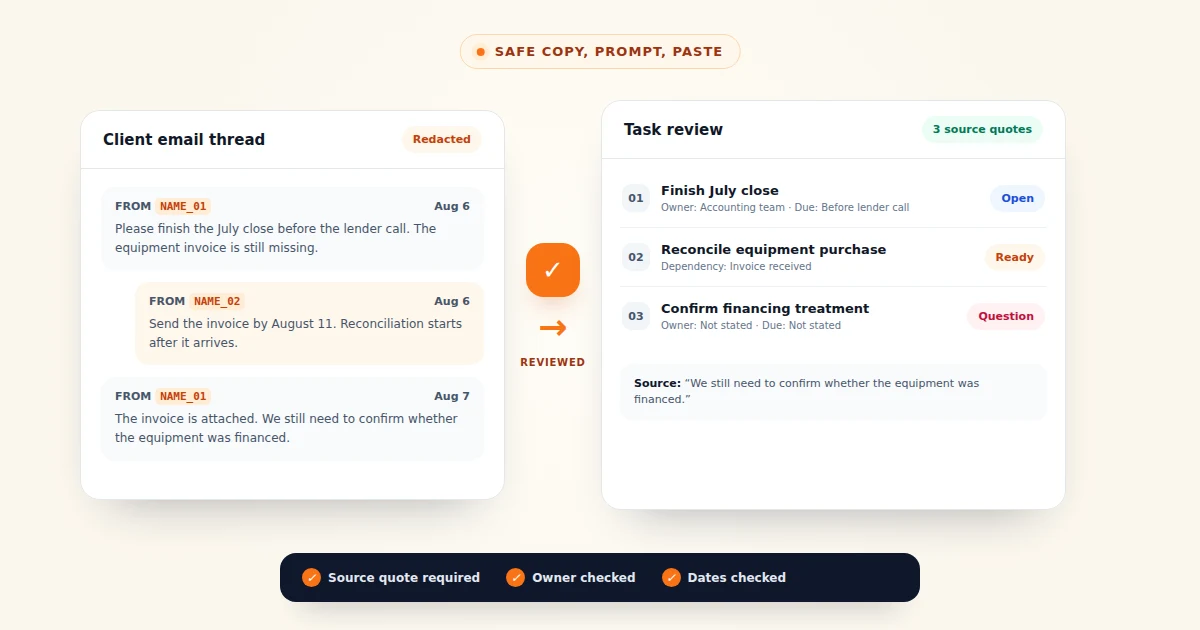 Turn Client Email Threads Into Tasks With ChatGPT or Claude