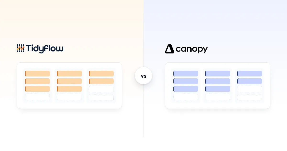 Tidyflow vs Canopy: Compared for Accounting Firms