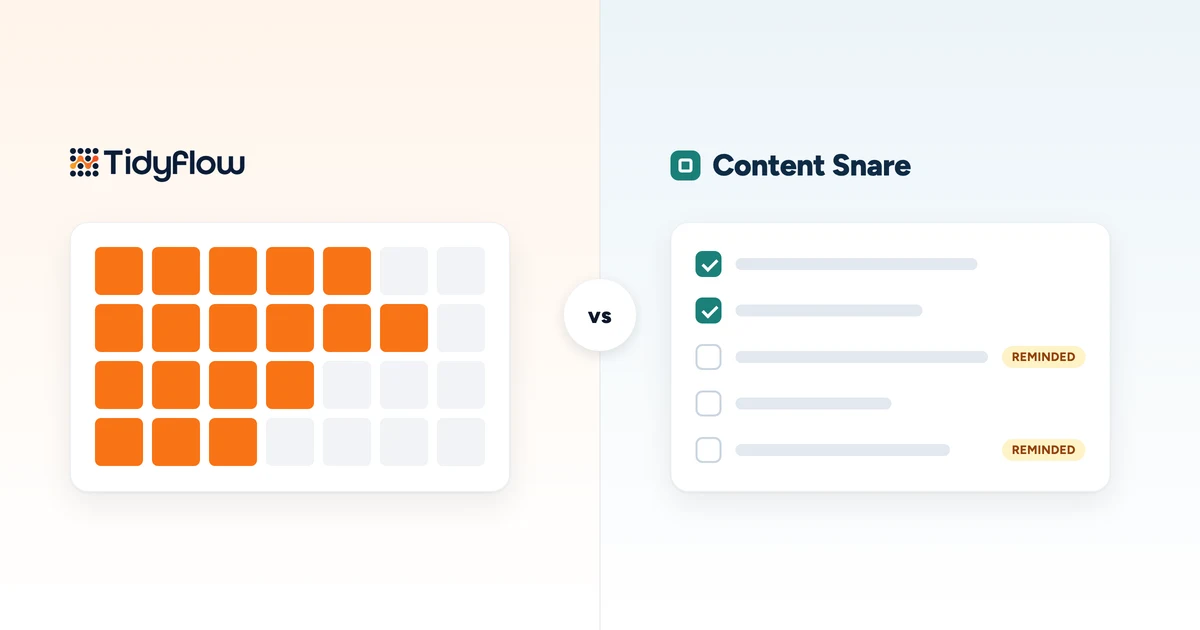 Tidyflow vs Content Snare: Document Collection Compared