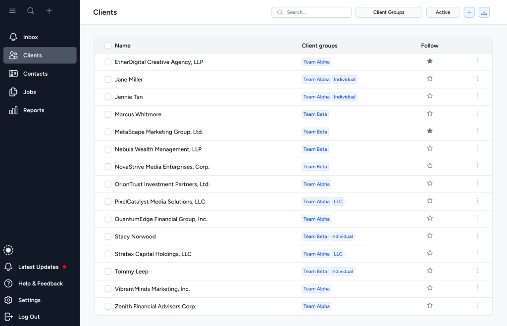 Tidyflow Screenshot